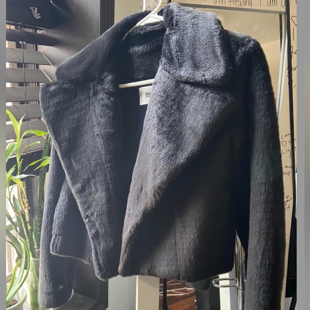 Diane von Furstenberg Faux Fur Coat